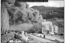 03 avril 1951 - Incendie de l'usine hydroélectrique de Chand ... Image 2